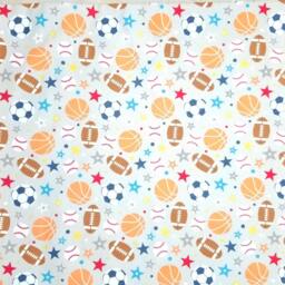 Sports Themed 3-Fabric Flannel Pillowcases - thumbnail 2