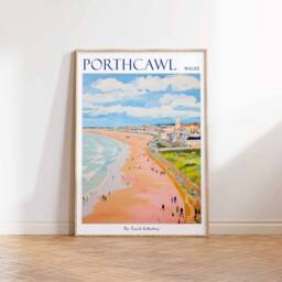 Porthcawl Travel Poster Wales Seaside Art Print - thumbnail 3