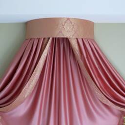 Gold Damask Bed Crown Canopy W30 - thumbnail 3