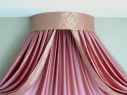 Gold Damask Bed Crown Canopy W30 - thumbnail 1