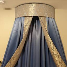 Gold Damask Bed Crown Canopy W30 - thumbnail 4