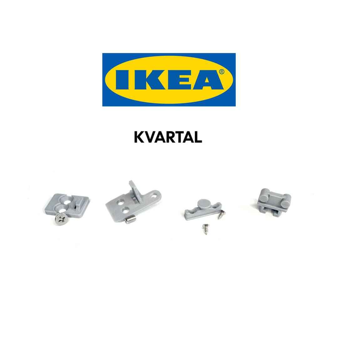 Lot De 4 Pièces De Rechange Pour Chariot De Panneau IKEA Kvartal - Gris