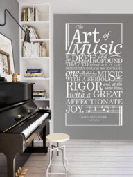 Nadia Boulanger Music Quote Vinyl Wall Decal - Studio Decor - thumbnail 1