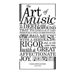 Nadia Boulanger Music Quote Vinyl Wall Decal - Studio Decor - thumbnail 3