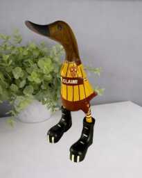 Motherwell Fc - Hand-Painted Wooden Duck - 2025-2026 Design Approx. 25cm - thumbnail 1