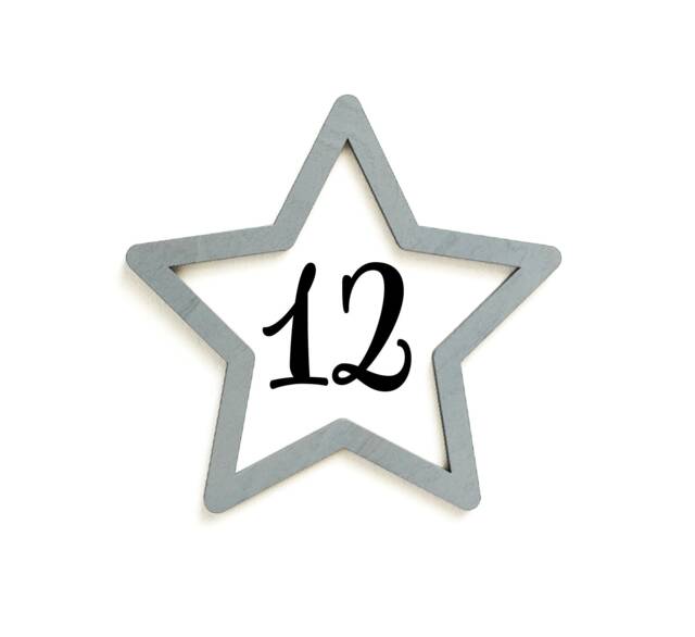 Wood Star Marker, Milestone Blanket Month Baby Shower Gift, Photo Prop, Keepsake - image 1