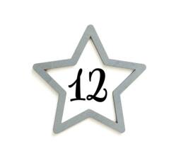 Wood Star Marker, Milestone Blanket Month Baby Shower Gift, Photo Prop, Keepsake - thumbnail 1