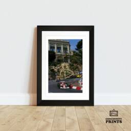 Ayrton Senna Monaco Marlboro Poster Print - Mclaren Portrait A3 A4 Wall Art - thumbnail 1
