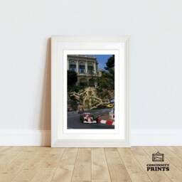 Ayrton Senna Monaco Marlboro Poster Print - Mclaren Portrait A3 A4 Wall Art - thumbnail 2
