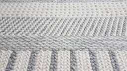Handwoven Wool Rug Modern Geometric Chunky Felted Decor - thumbnail 1