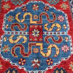 2'11x8'4 Ft Handmade Kazak Runner Rug, Medallion Farmhouse Wool Area Afghan Luxury Design Bedroom Livingroom Office D??cor Rug - thumbnail 3