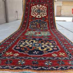 2'11x8'4 Ft Handmade Kazak Runner Rug, Medallion Farmhouse Wool Area Afghan Luxury Design Bedroom Livingroom Office D??cor Rug - thumbnail 4