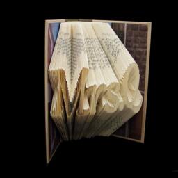 Mrs.q - 4 Letter Words Teacher Professor Neighbor Friend Folded-Book Art Book Sculpture Unique Personalized Gift Custom - thumbnail 2