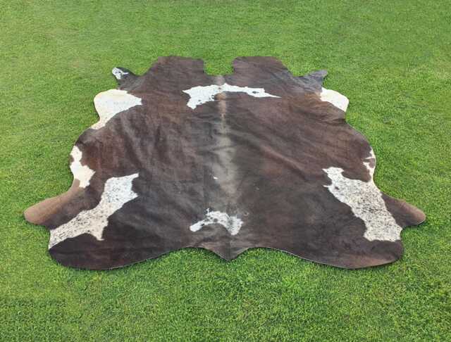 Cowhide Rug-Real Black & White Rug-Hair On Rugs For Living Room-Large Rug-Brazilian Area Rug-Panda Print Cow Rug - image 1
