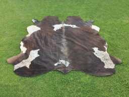 Cowhide Rug-Real Black & White Rug-Hair On Rugs For Living Room-Large Rug-Brazilian Area Rug-Panda Print Cow Rug - thumbnail 1