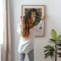 William Morris Print, Art, Exhibition Poster, Fox Gifts, Decor, Art Wall - thumbnail 3
