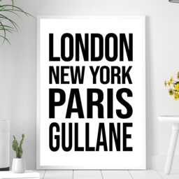 Gullane Iconic Bold City Scotland Print Poster - Scotland Gift Bespoke A5 A4 A3 Framed Or Unframed - thumbnail 3