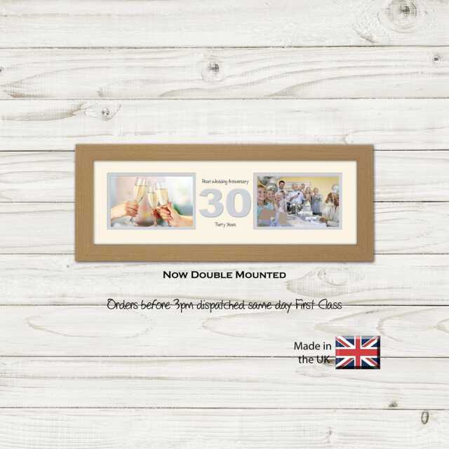 "30Th Photo Frame Anniversary Pearl Wedding Special Gift Two Box 6""x4" - image 1