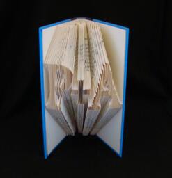 P + A 2 Letters With Symbol Togetherness Wedding Anniversary Gift Folded-Book Art Sculpture - thumbnail 1