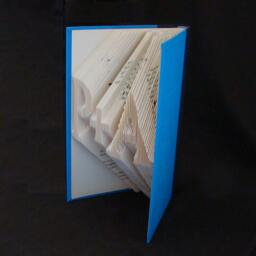 P + A 2 Letters With Symbol Togetherness Wedding Anniversary Gift Folded-Book Art Sculpture - thumbnail 2