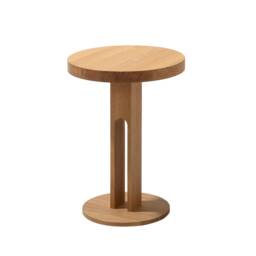 Side Table Fork in Oak With Bookcase - thumbnail 4
