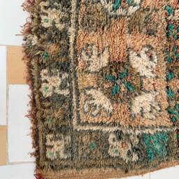 Vintage Boujaad Moroccan Rug 5x8 Handknotted Wool Carpet - thumbnail 4