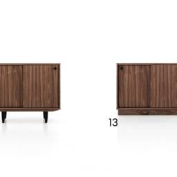 Mid-Century Sideboard, Dresser, Commode, Credenza Made Of Walnut Vaneer - Livlo O-P01 - thumbnail 2