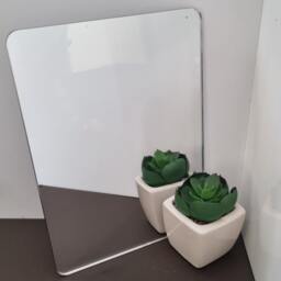 Rounded Corner Acrylic Mirror Custom Colors & Shapes - thumbnail 3