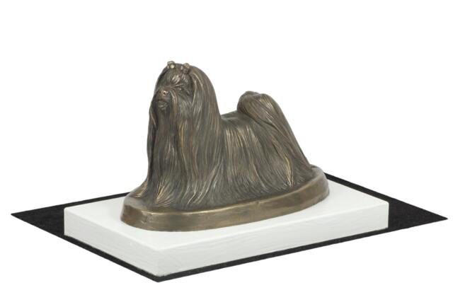 Maltese, Dog On White Wooden Base Statue, Limited Edition, Artdog - image 1