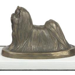 Maltese, Dog On White Wooden Base Statue, Limited Edition, Artdog - thumbnail 2