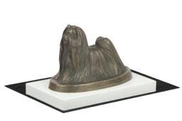 Maltese, Dog On White Wooden Base Statue, Limited Edition, Artdog