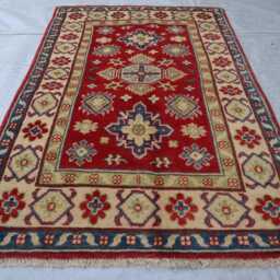 2'8x4'0 Ft Afghan Beautiful Rug, Hand Knotted Luxury Area Rug - Brand New Medallion Kazak Turkish Geometric Livingroom - thumbnail 2