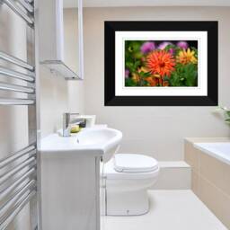 Digital Download Wall Art, Beautiful Orange Safflower Colorful Art - thumbnail 3