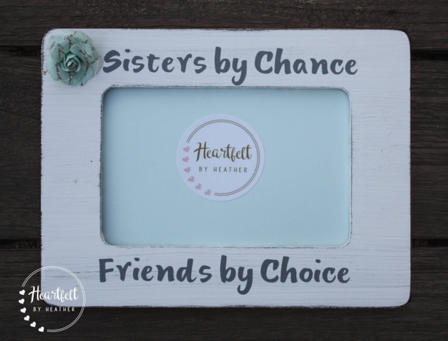 Personalized Sister Picture Frame, Sisters By Chance Friends Choice - image 1