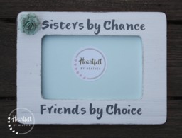 Personalized Sister Picture Frame, Sisters By Chance Friends Choice - thumbnail 1