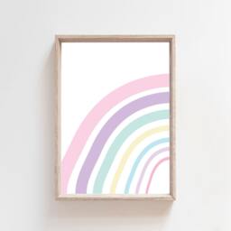 Set Of 3 Girls Nursery Prints, Rainbow, Dream Big, Personalised, Bedroom Decor, Playroom, Wall Art, Colour - thumbnail 2