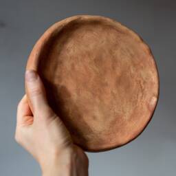 Japandi Wall Art, Wabi Sabi Textured Round Wall Art, Boho Neutral Mediterranean Interior, Terracotta, Earth Tone, Hygge - thumbnail 2