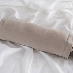 Linen Bolster Pillow Cover/Pure Linen Candy Case Round Cushion Oeko-Tex?? Colorful Natural Color - thumbnail 2