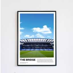 Chelsea Fc Football Poster Print Vintage Retro A4 Print Painting England - Ice Cold The Blues Stamford Bridge Cole Palmer - thumbnail 1