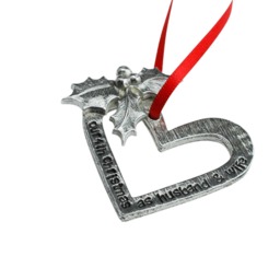 4Th Anniversary Christmas Ornament - Our As Husband & Wife Keepsake Tree Decoration - thumbnail 4