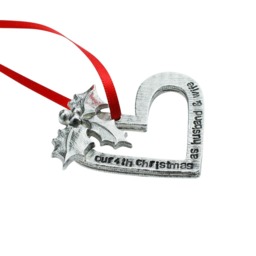 4Th Anniversary Christmas Ornament - Our As Husband & Wife Keepsake Tree Decoration - thumbnail 3