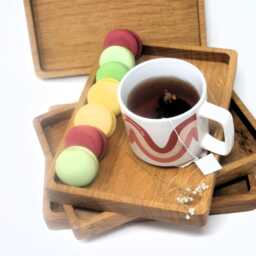 Oak Desk Tray Trinket Valet Dish Food Safe - thumbnail 2