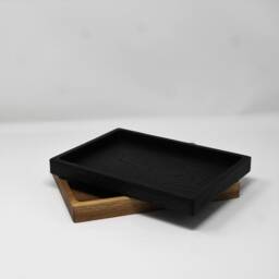 Oak Desk Tray Trinket Valet Dish Food Safe