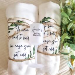 Bride To Be Gift, Wedding Planning Glass, Planner, Thank You Gift For The Bride, Event Planner Personalised Blanket - thumbnail 2