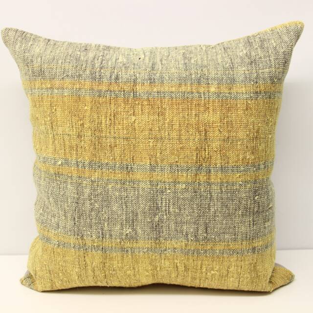 Handmade Kilim Pillow Cover 20x20, Vintage Turkish Oriental Rug - image 1