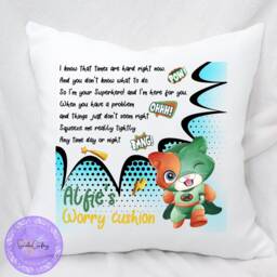 Personalised Superhero Worry Cushion Kids Comforter Pillow - thumbnail 4