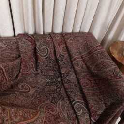 Luxury Boiled Pure Merino Wool Reversible Sofa Or Bed Throws For Ultimate Comfort & Style - Classic Indian Paisley in Multicolour - thumbnail 2