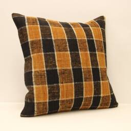 Vintage Kilim Pillow Covers Boho Big Pillow 20x20 Bohemian Cushion Vintage Pillows Sofa 4Ef-260 - thumbnail 2
