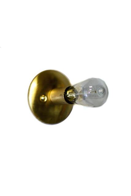 All Brass Simply Modern & Elegant Edison Bare Exposed Bulb Wall Sconce/Ceiling Flush Mount Light - image 1
