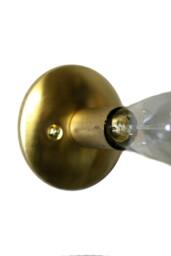 All Brass Simply Modern & Elegant Edison Bare Exposed Bulb Wall Sconce/Ceiling Flush Mount Light - thumbnail 3